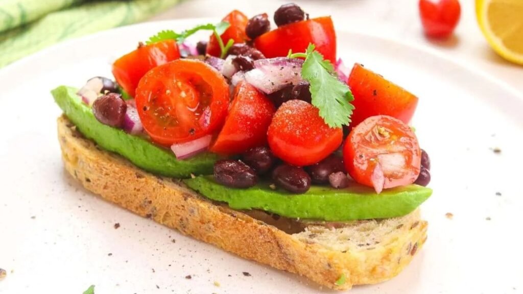 Black Bean and Avocado Toast