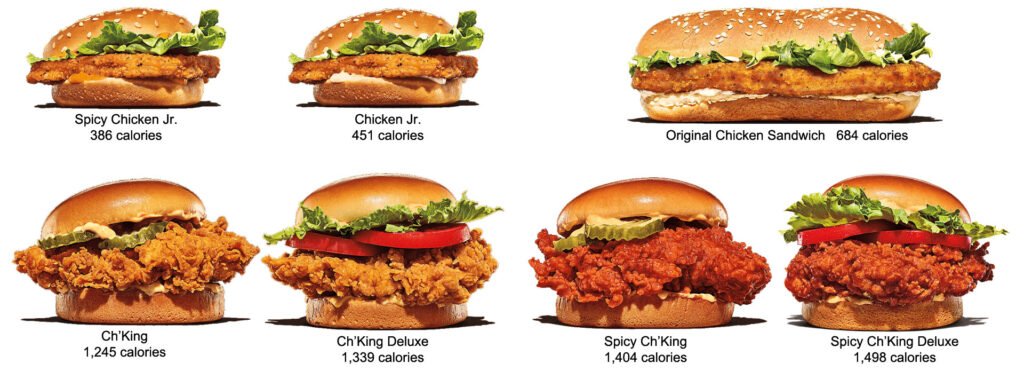 Burger King Menu