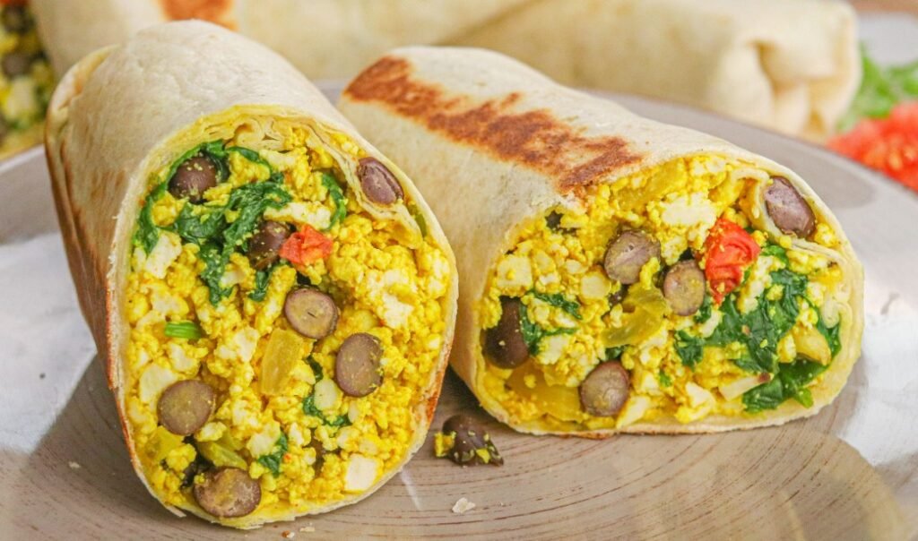 Eggless Breakfast Burrito