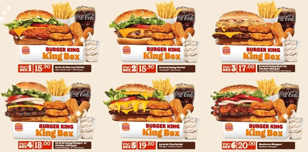 Burger King Menu