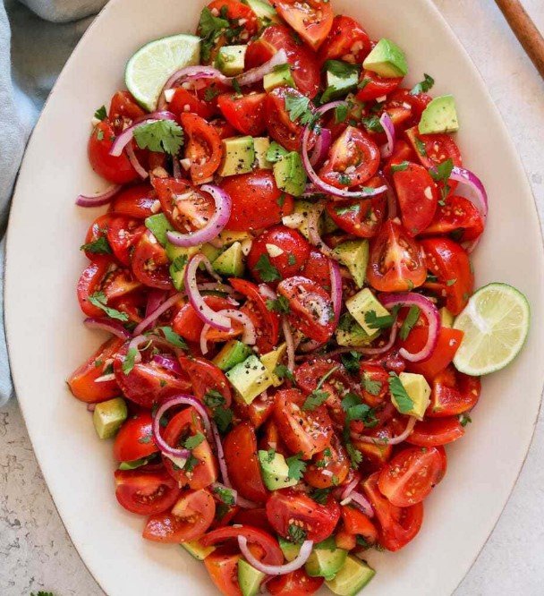 A bright, easy tomato salad recipe with step-by-step instructions, pros & cons, make-ahead tips, variations (Caprese, Mediterranean, Mexican), nutrition, and storage — perfect for summer produce.
